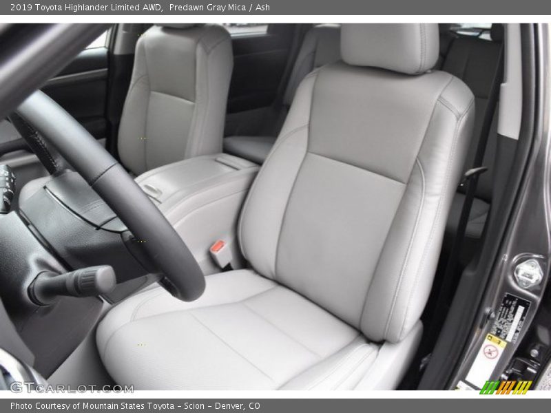 Predawn Gray Mica / Ash 2019 Toyota Highlander Limited AWD