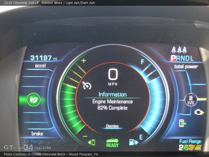 Summit White / Light Ash/Dark Ash 2016 Chevrolet Volt LT