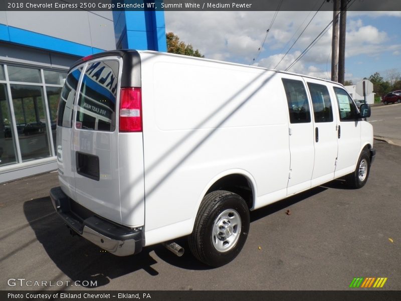 Summit White / Medium Pewter 2018 Chevrolet Express 2500 Cargo Extended WT