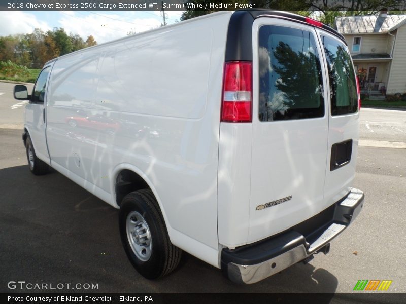 Summit White / Medium Pewter 2018 Chevrolet Express 2500 Cargo Extended WT