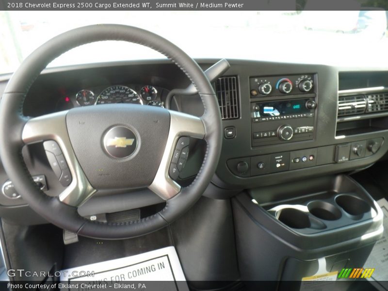 Summit White / Medium Pewter 2018 Chevrolet Express 2500 Cargo Extended WT