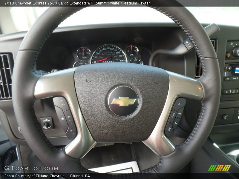 Summit White / Medium Pewter 2018 Chevrolet Express 2500 Cargo Extended WT
