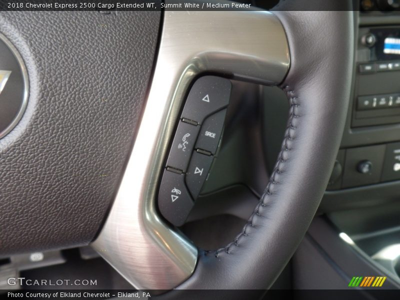 Summit White / Medium Pewter 2018 Chevrolet Express 2500 Cargo Extended WT