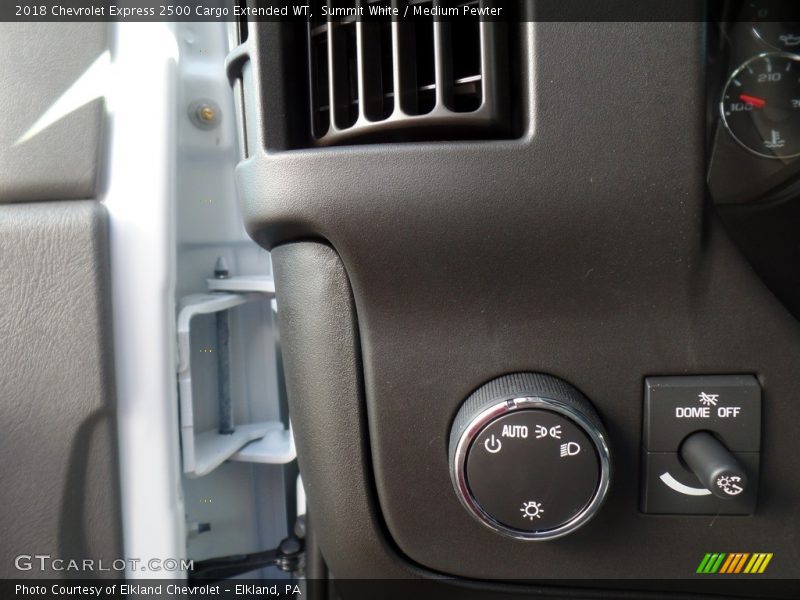 Summit White / Medium Pewter 2018 Chevrolet Express 2500 Cargo Extended WT