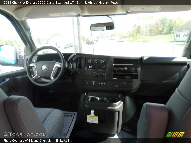 Summit White / Medium Pewter 2018 Chevrolet Express 2500 Cargo Extended WT