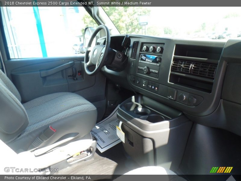 Summit White / Medium Pewter 2018 Chevrolet Express 2500 Cargo Extended WT