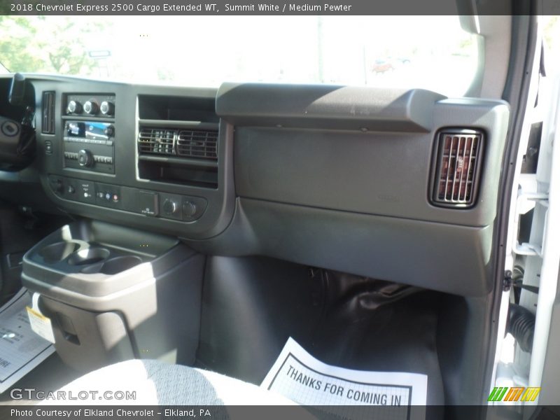 Summit White / Medium Pewter 2018 Chevrolet Express 2500 Cargo Extended WT