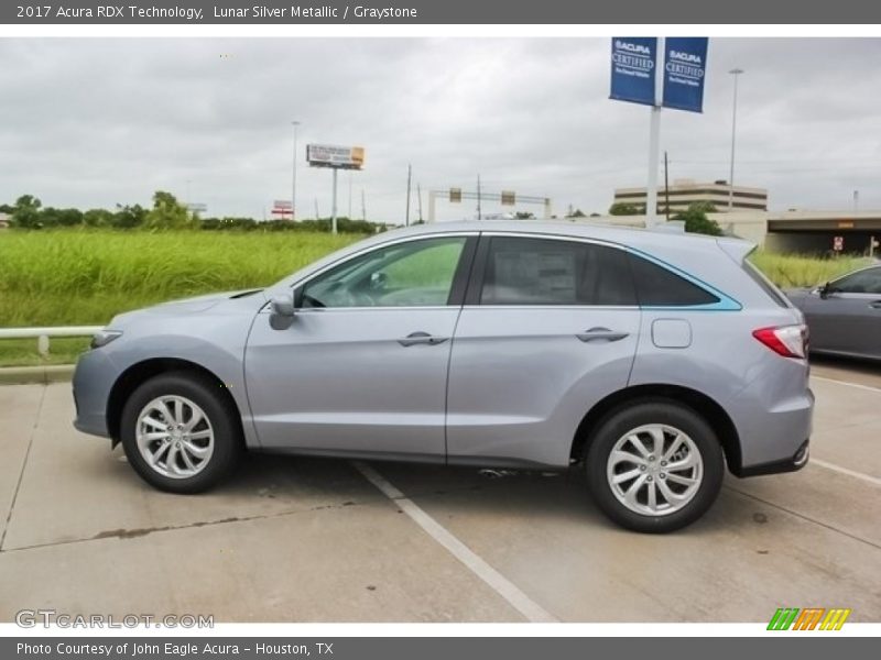 Lunar Silver Metallic / Graystone 2017 Acura RDX Technology