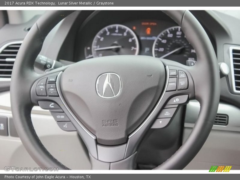 Lunar Silver Metallic / Graystone 2017 Acura RDX Technology
