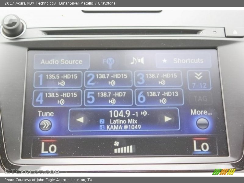 Lunar Silver Metallic / Graystone 2017 Acura RDX Technology