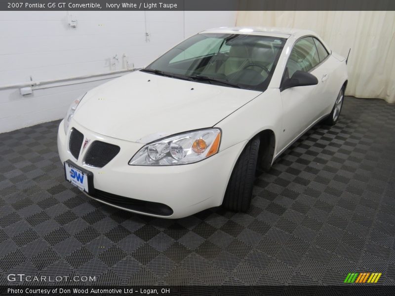 Ivory White / Light Taupe 2007 Pontiac G6 GT Convertible
