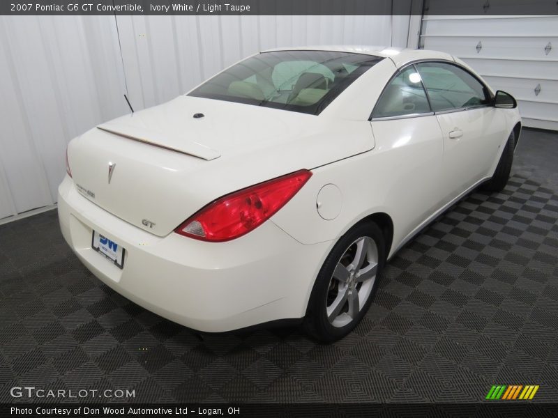 Ivory White / Light Taupe 2007 Pontiac G6 GT Convertible