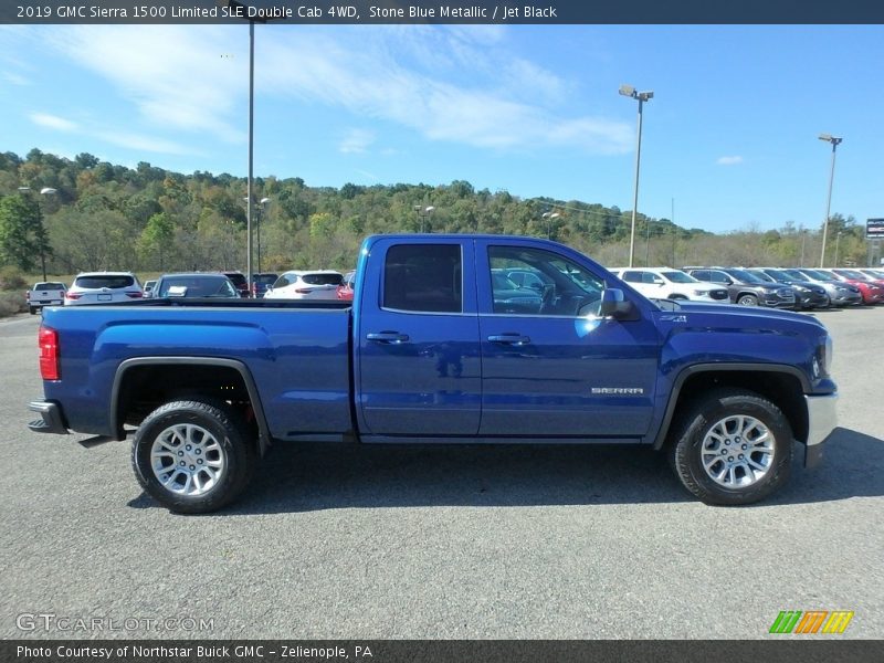 2019 Sierra 1500 Limited SLE Double Cab 4WD Stone Blue Metallic