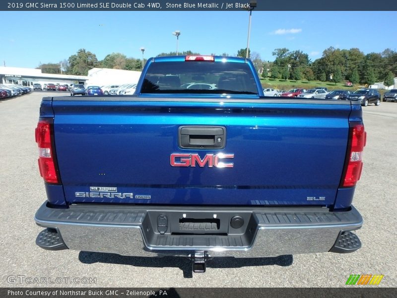 Stone Blue Metallic / Jet Black 2019 GMC Sierra 1500 Limited SLE Double Cab 4WD