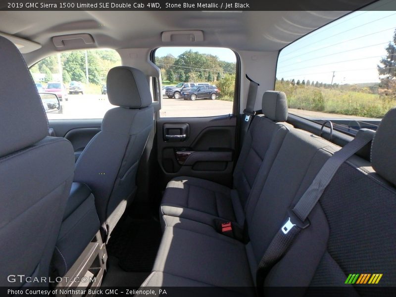 Stone Blue Metallic / Jet Black 2019 GMC Sierra 1500 Limited SLE Double Cab 4WD