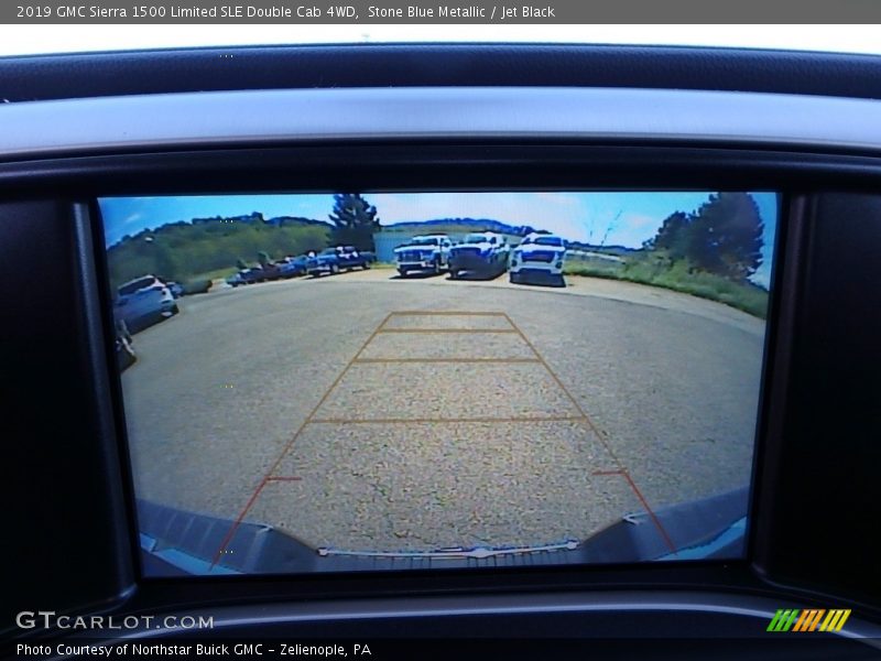 Stone Blue Metallic / Jet Black 2019 GMC Sierra 1500 Limited SLE Double Cab 4WD