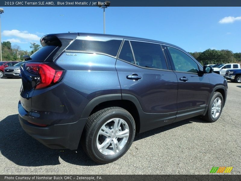 Blue Steel Metallic / Jet Black 2019 GMC Terrain SLE AWD