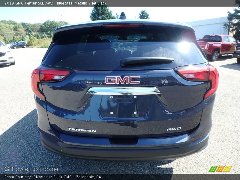 Blue Steel Metallic / Jet Black 2019 GMC Terrain SLE AWD