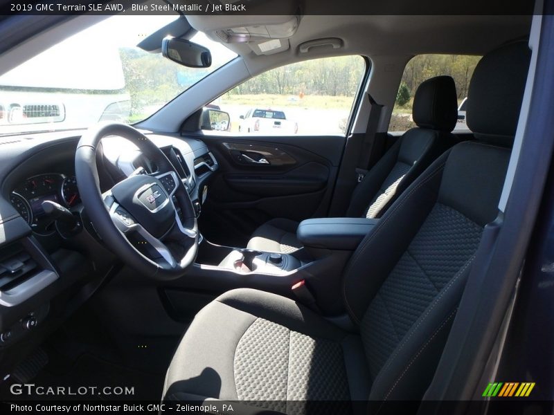 Blue Steel Metallic / Jet Black 2019 GMC Terrain SLE AWD