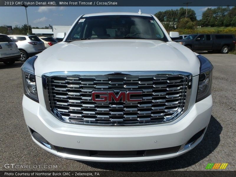 White Frost Tintcoat / Cocoa/Shale 2019 GMC Yukon Denali 4WD