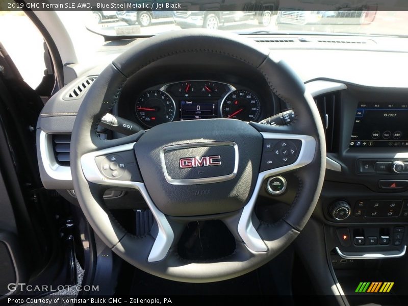Blue Steel Metallic / Jet Black 2019 GMC Terrain SLE AWD