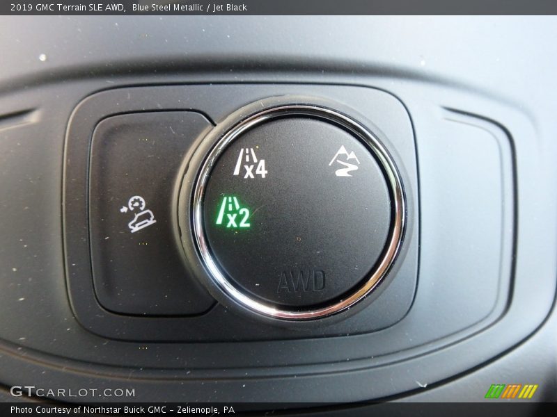 Blue Steel Metallic / Jet Black 2019 GMC Terrain SLE AWD