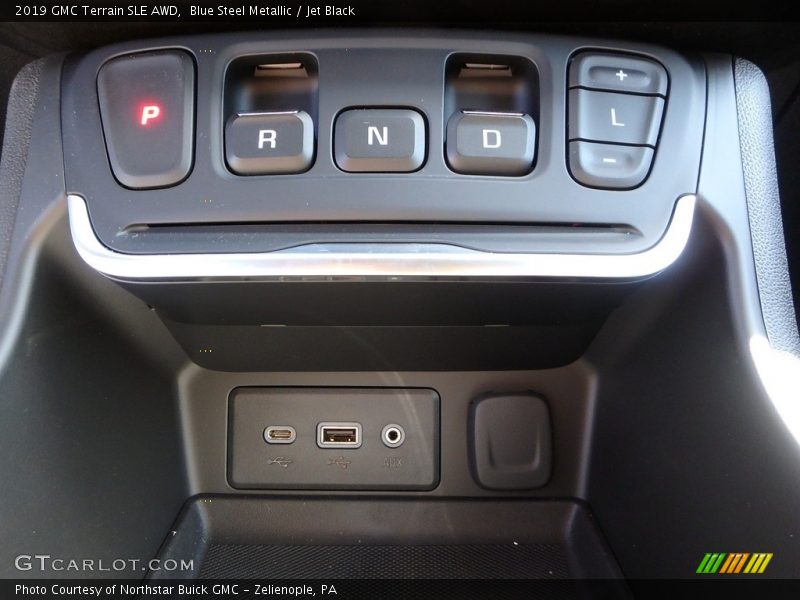 Blue Steel Metallic / Jet Black 2019 GMC Terrain SLE AWD
