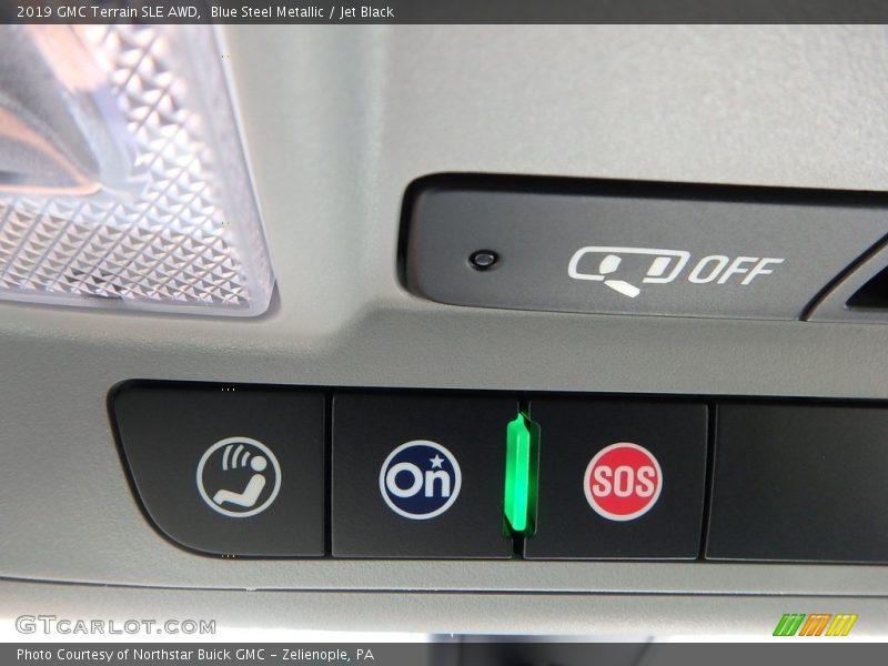 Blue Steel Metallic / Jet Black 2019 GMC Terrain SLE AWD
