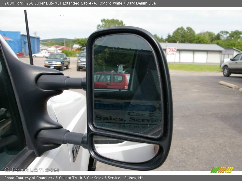 Oxford White / Dark Denim Blue 2000 Ford F250 Super Duty XLT Extended Cab 4x4