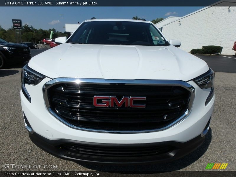 Summit White / Jet Black 2019 GMC Terrain SLE AWD