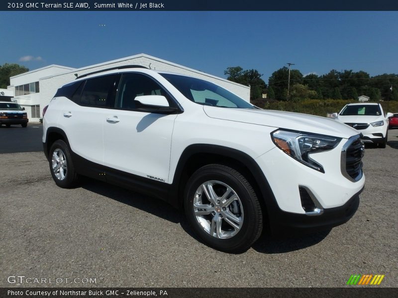Summit White / Jet Black 2019 GMC Terrain SLE AWD