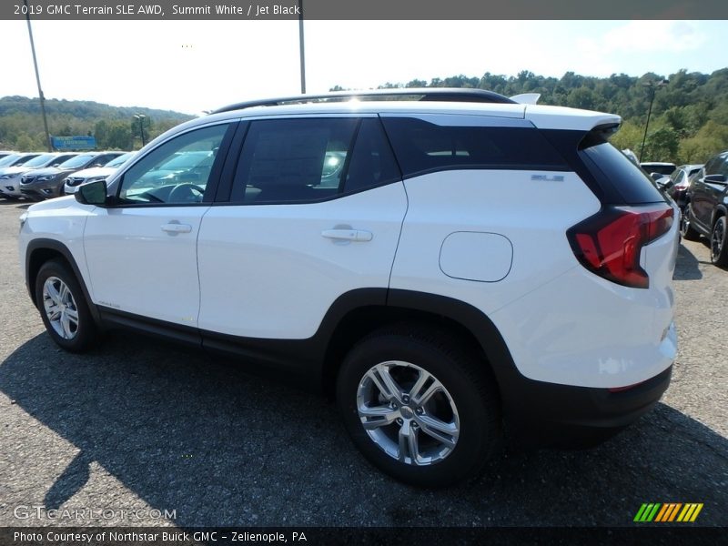 Summit White / Jet Black 2019 GMC Terrain SLE AWD