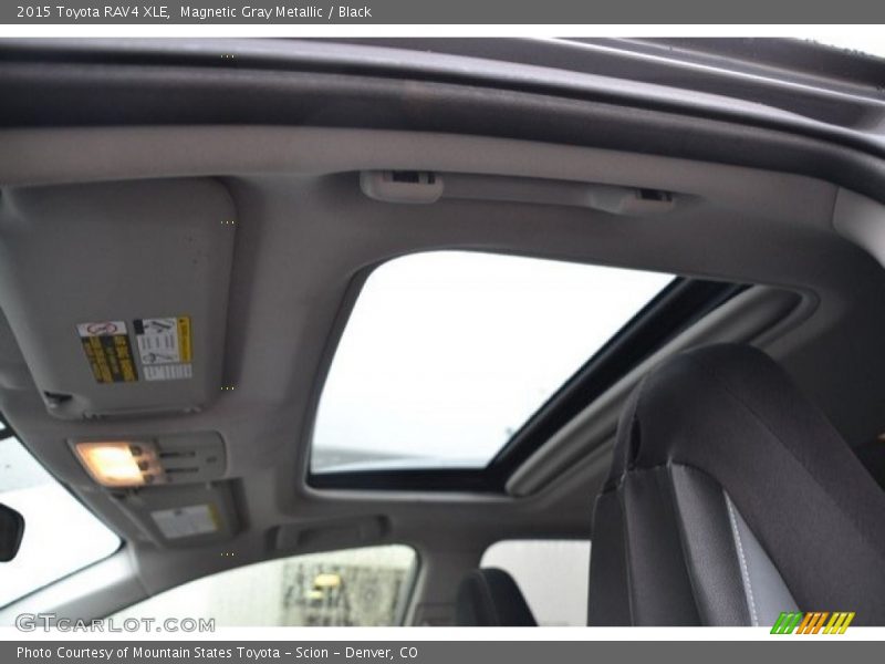 Magnetic Gray Metallic / Black 2015 Toyota RAV4 XLE