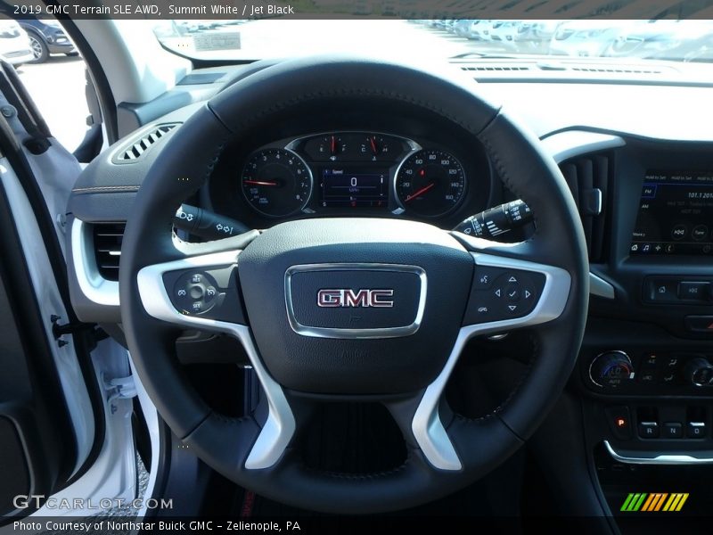 Summit White / Jet Black 2019 GMC Terrain SLE AWD