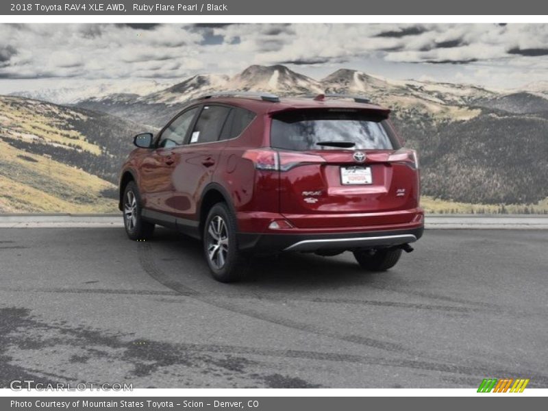 Ruby Flare Pearl / Black 2018 Toyota RAV4 XLE AWD