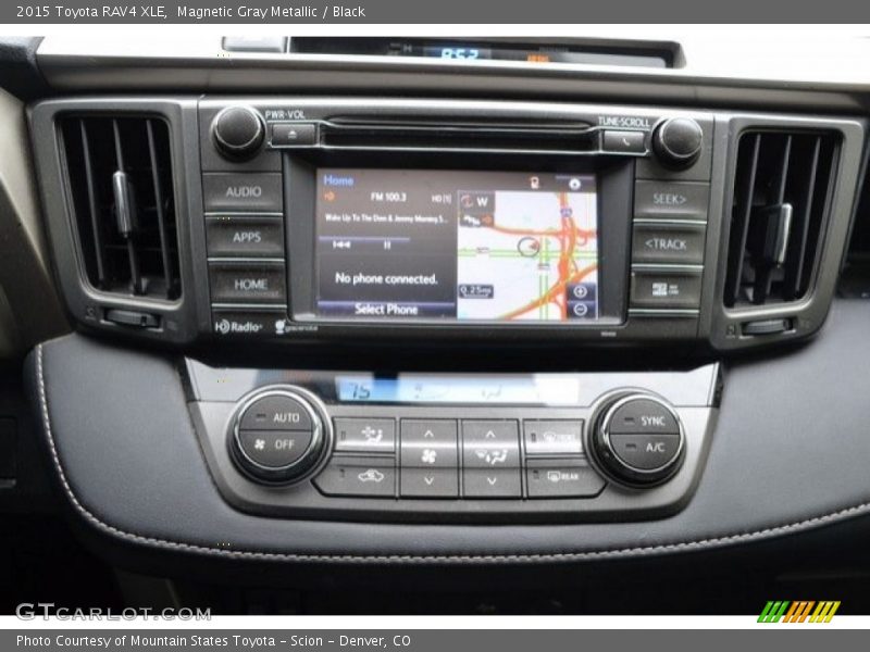 Magnetic Gray Metallic / Black 2015 Toyota RAV4 XLE
