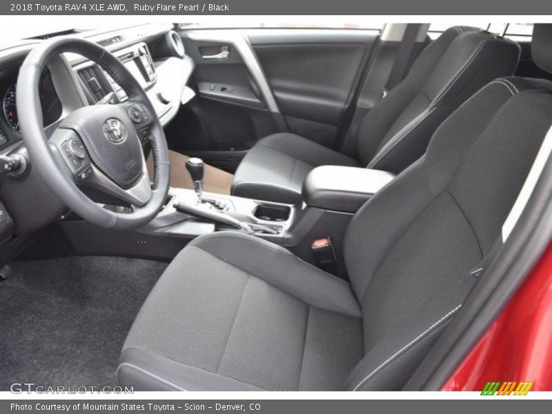 Ruby Flare Pearl / Black 2018 Toyota RAV4 XLE AWD