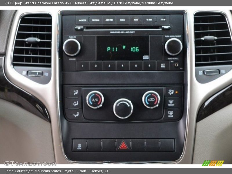 Mineral Gray Metallic / Dark Graystone/Medium Graystone 2013 Jeep Grand Cherokee Laredo 4x4