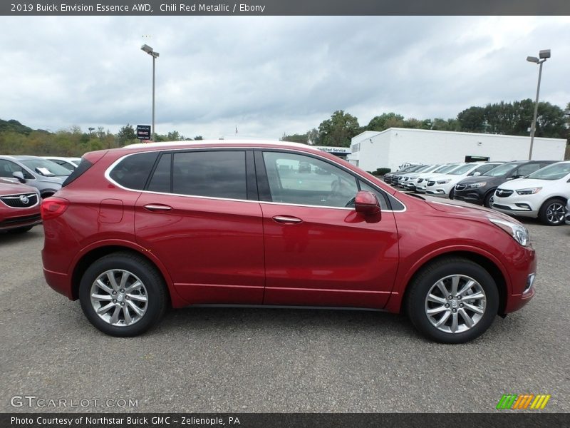 Chili Red Metallic / Ebony 2019 Buick Envision Essence AWD