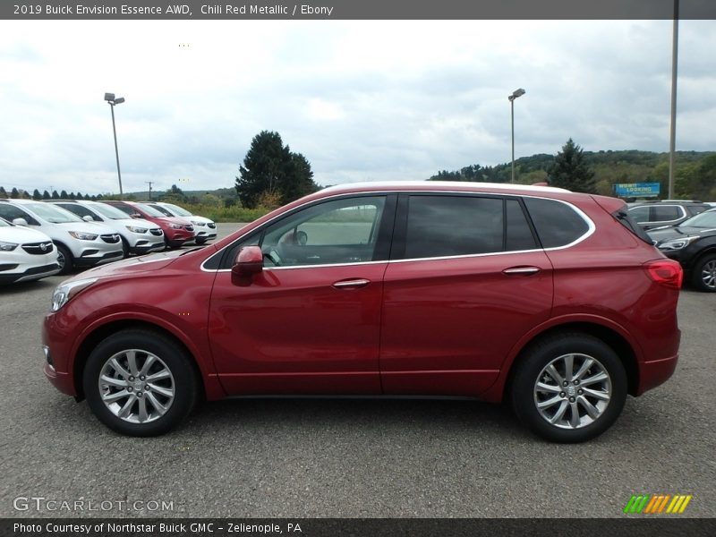 Chili Red Metallic / Ebony 2019 Buick Envision Essence AWD