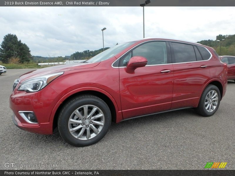 Chili Red Metallic / Ebony 2019 Buick Envision Essence AWD