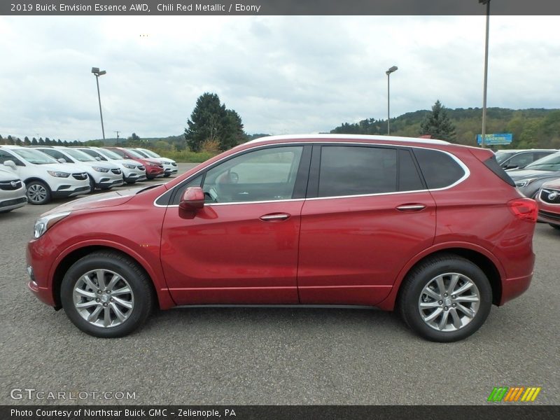 Chili Red Metallic / Ebony 2019 Buick Envision Essence AWD