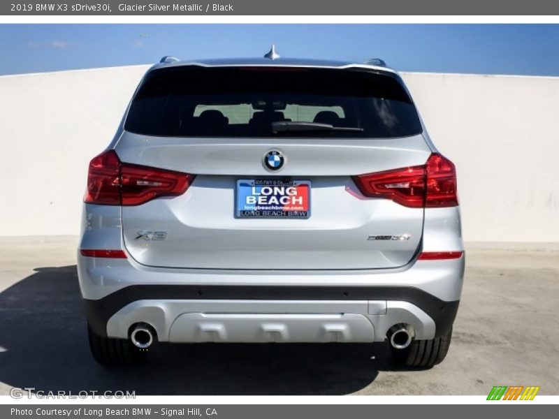 Glacier Silver Metallic / Black 2019 BMW X3 sDrive30i