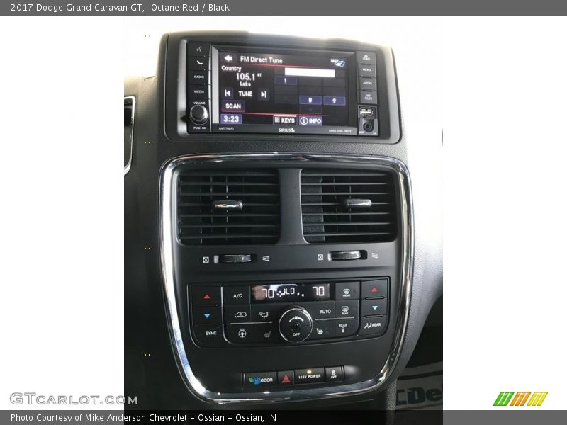 Octane Red / Black 2017 Dodge Grand Caravan GT