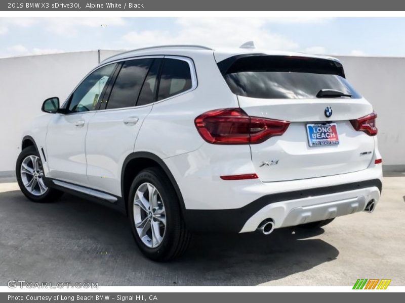 Alpine White / Black 2019 BMW X3 sDrive30i