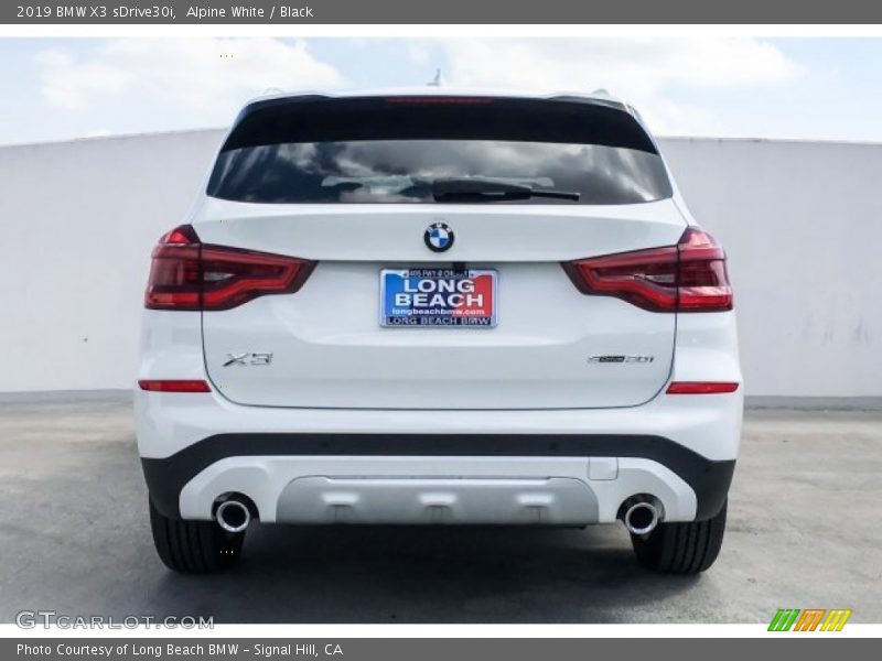 Alpine White / Black 2019 BMW X3 sDrive30i