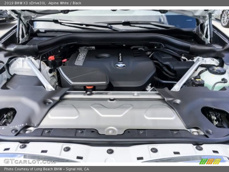 Alpine White / Black 2019 BMW X3 sDrive30i