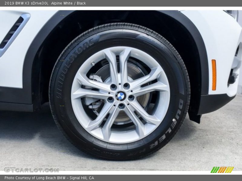 Alpine White / Black 2019 BMW X3 sDrive30i