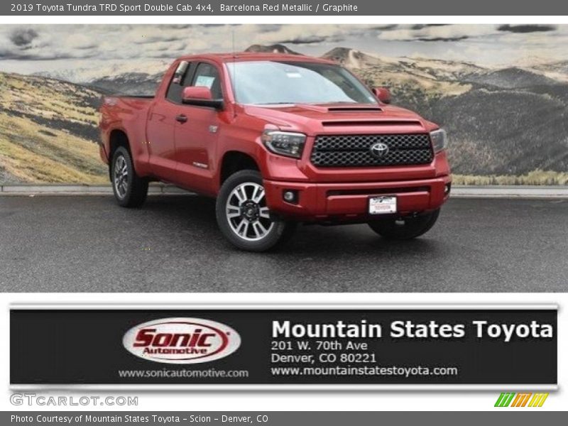 Barcelona Red Metallic / Graphite 2019 Toyota Tundra TRD Sport Double Cab 4x4