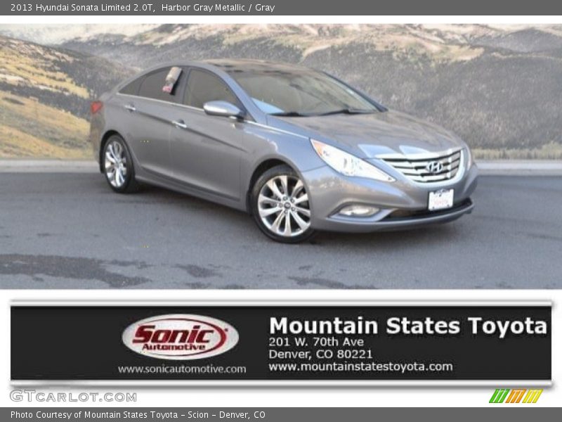 Harbor Gray Metallic / Gray 2013 Hyundai Sonata Limited 2.0T